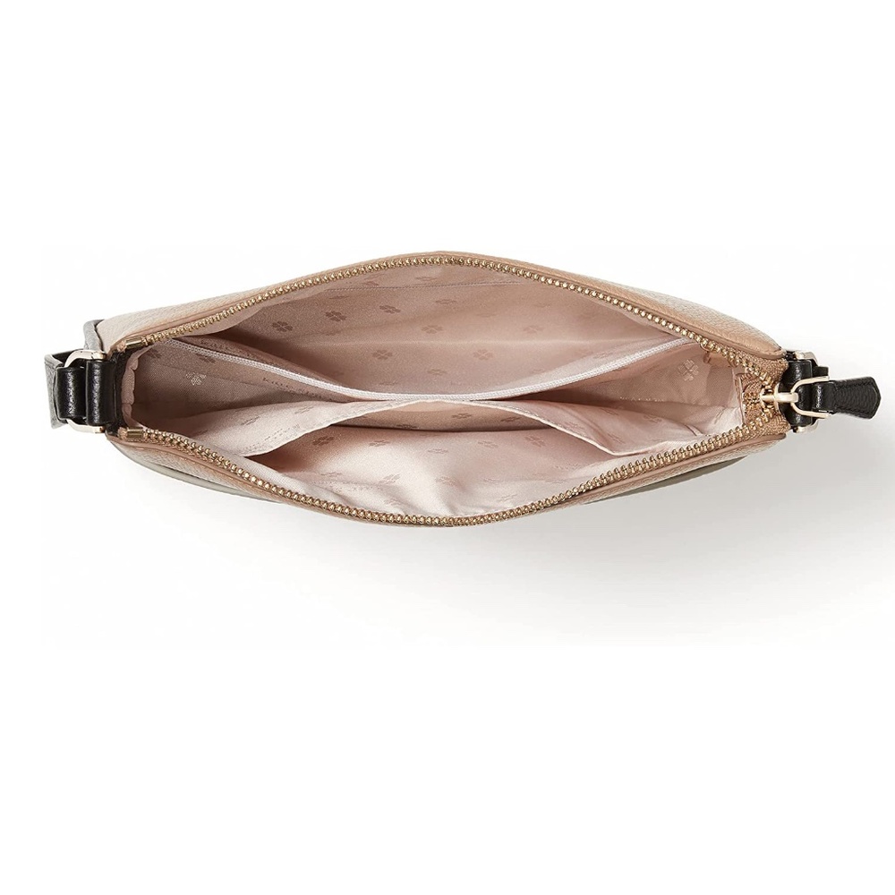 kate spade run around medium crossbody - black multi - Picture 3 of 7